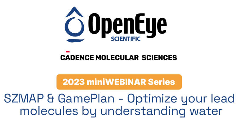Webinar: SZMAP & GamePlan - Optimize your lead molecules using water