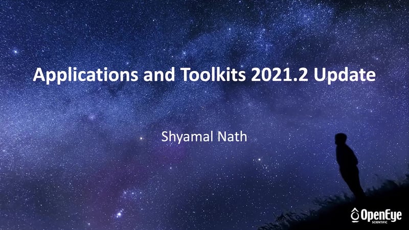 Webinar: Applications and Toolkits 2021.2 Update