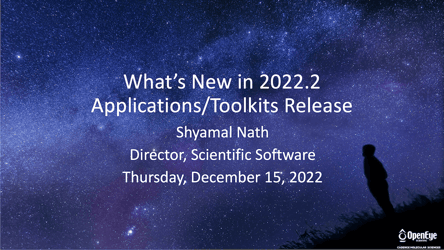 2022.2 Applications/Toolkits Release